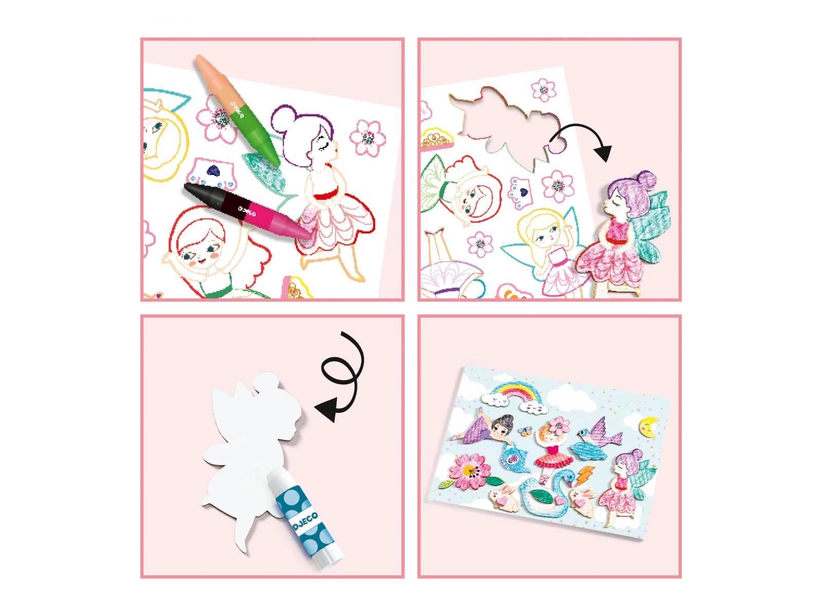 Djeco DJ08996 - Coloriage Pour Les Petits - Un Monde à Créer, Pink 3 Djeco DJ08996 - Coloriage Pour Les Petits - Un Monde à Créer, Pink – Image 3