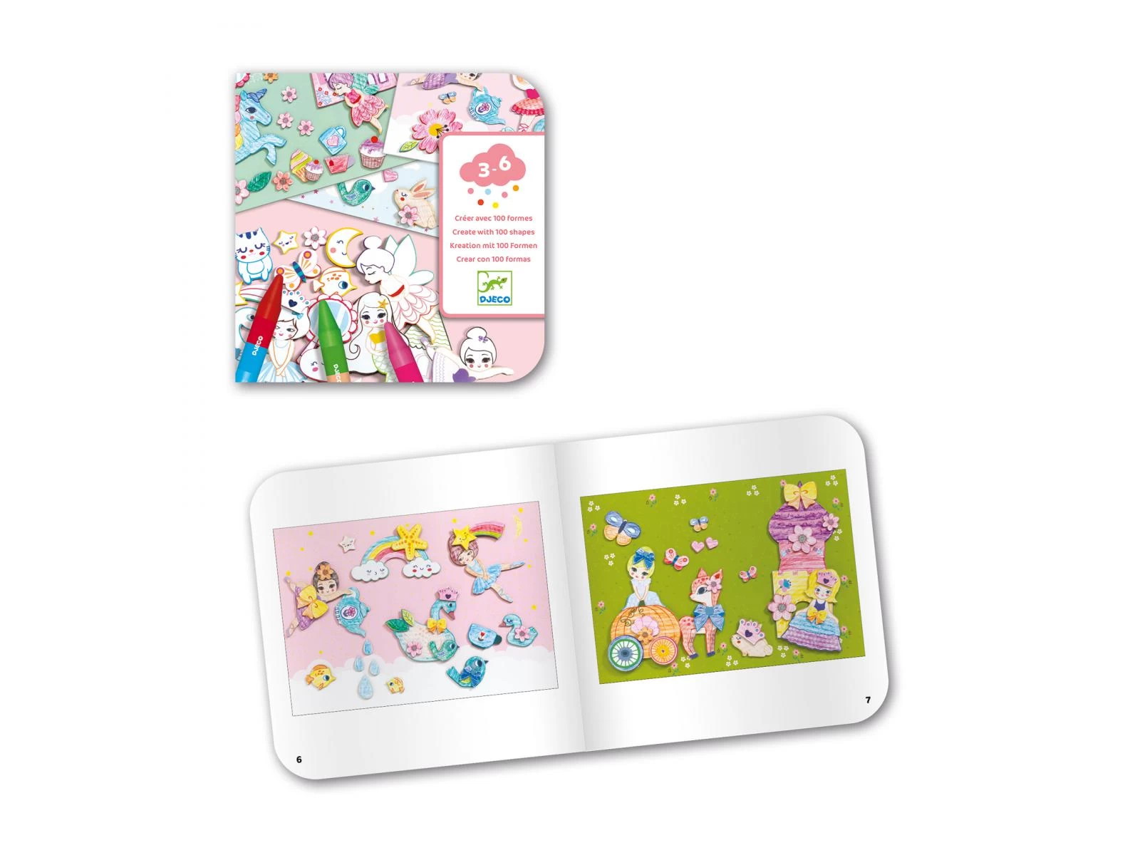 Djeco DJ08996 - Coloriage Pour Les Petits - Un Monde à Créer, Pink 5 Djeco DJ08996 - Coloriage Pour Les Petits - Un Monde à Créer, Pink – Image 5