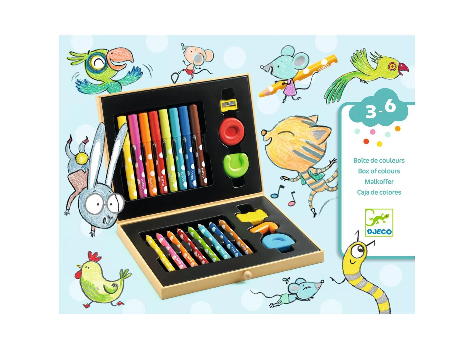 Djeco DJ09010 - Les Couleurs Des Petits - Boite De Couleurs Pour Les Petits 4 Djeco DJ09010 - Les Couleurs Des Petits - Boite De Couleurs Pour Les Petits – Image 4