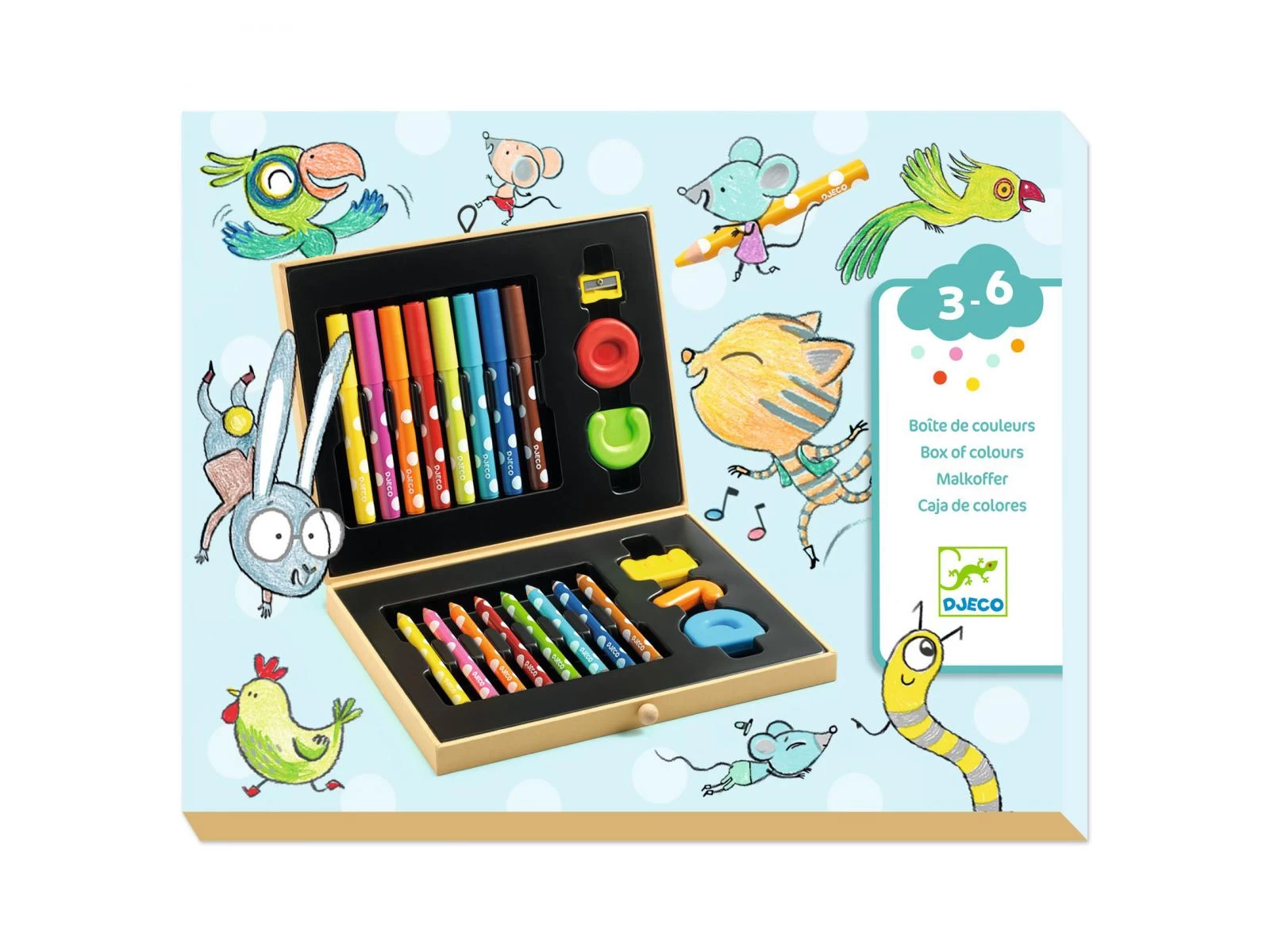 Djeco DJ09010 - Les Couleurs Des Petits - Boite De Couleurs Pour Les Petits 1 Djeco DJ09010 - Les Couleurs Des Petits - Boite De Couleurs Pour Les Petits