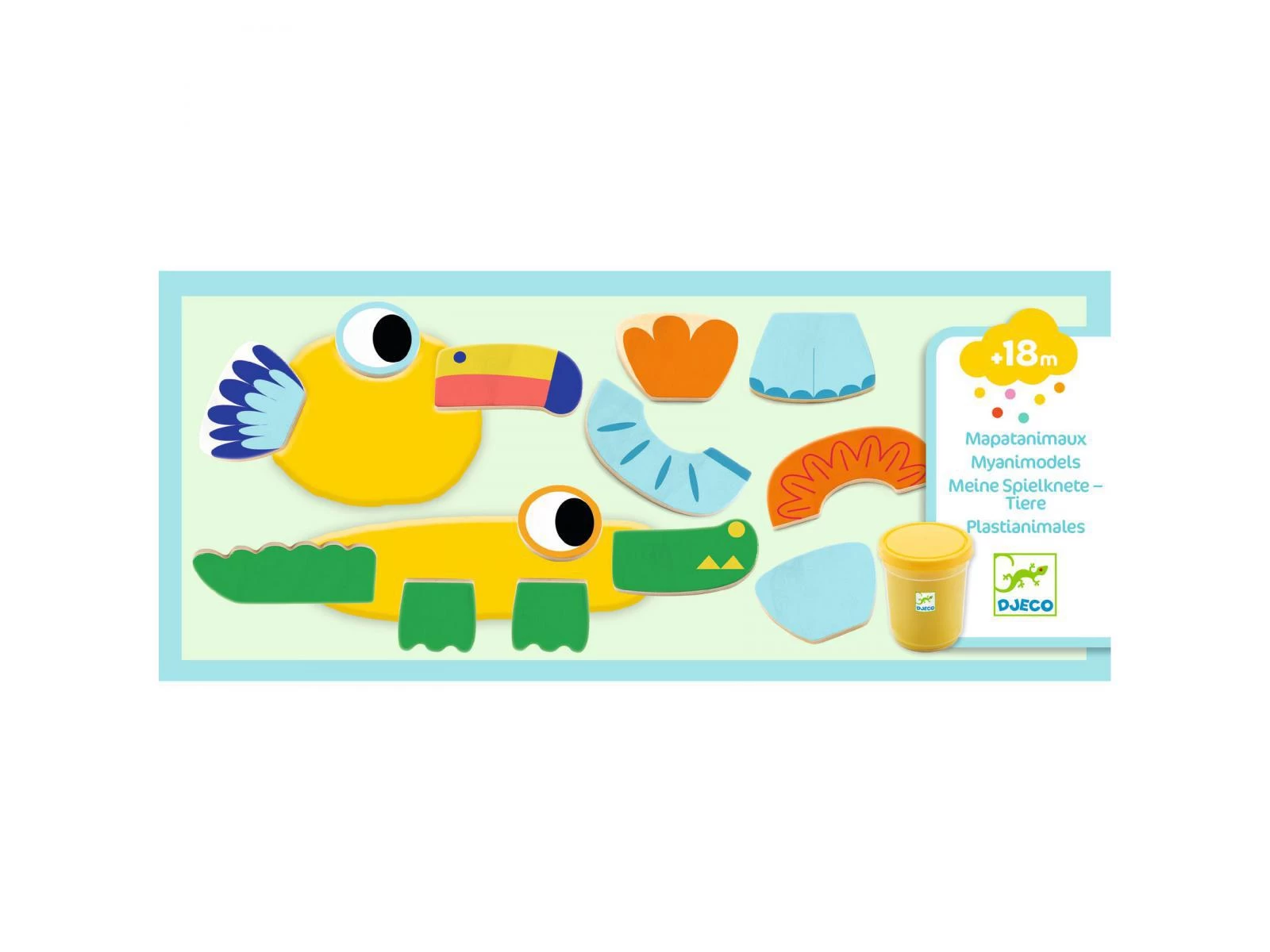 Djeco DJ09030 - Pâte à Modeler - Mapatanimaux 1 Djeco DJ09030 - Pâte à Modeler - Mapatanimaux