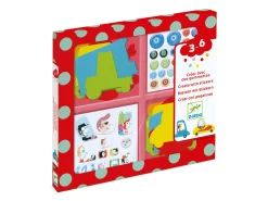 Djeco DJ09051 - Stickers Pour Les Petits - J'aime Les Voitures