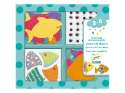 Djeco DJ09052 - Stickers Pour Les Petits - J'aime Les Poissons -Djeco Le Paradis Des Jouets djeco dj09052 stickers pour les petits j aime les poissons 1600 3