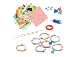 Djeco DJ09404 - Papier Créatif - Bracelets De Printemps -Djeco Le Paradis Des Jouets djeco dj09404 papier creatif bracelets de printemps 1600 2
