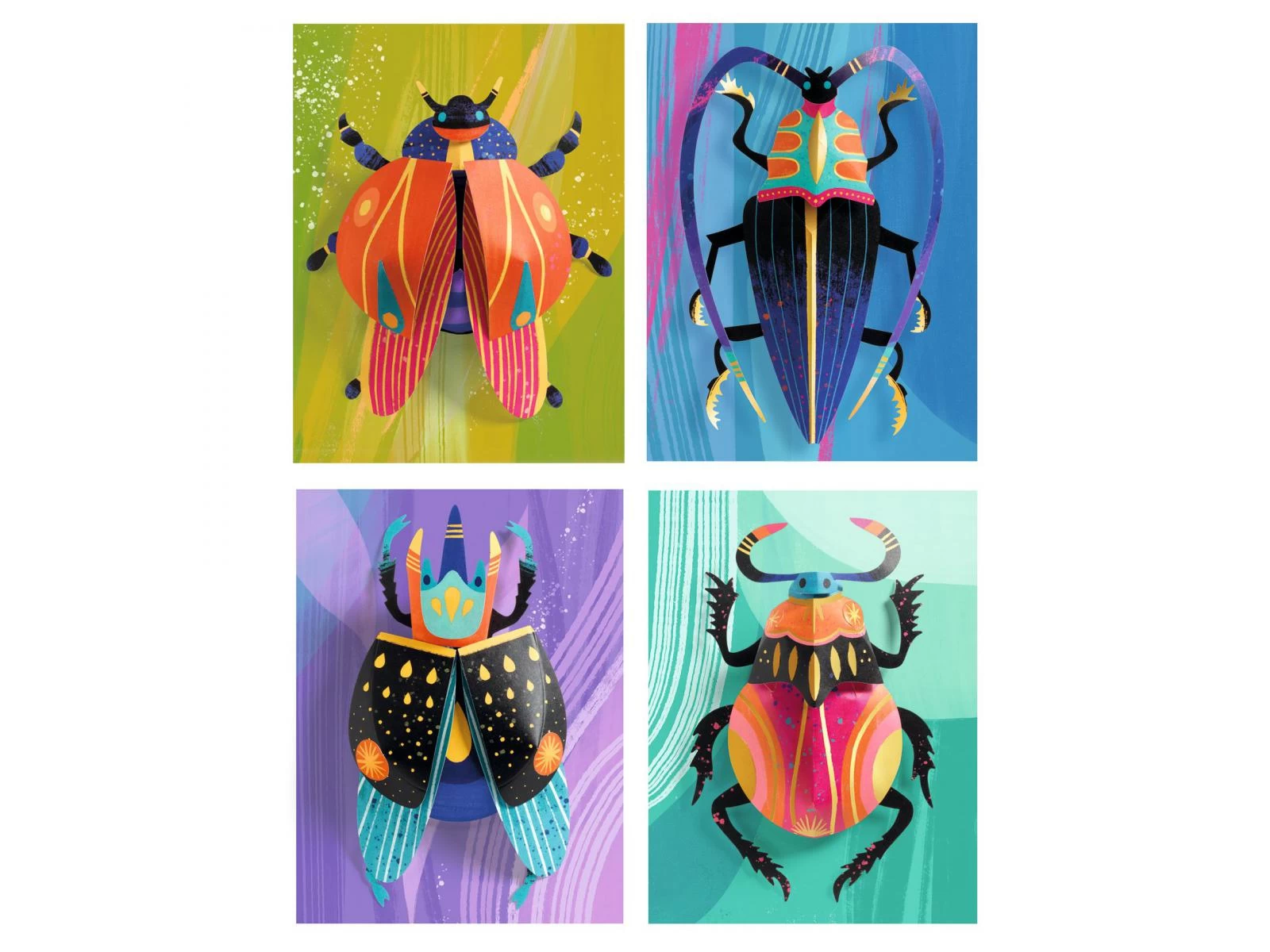 Djeco DJ09449 - Papier Créatif - Paper Bugs 2 Djeco DJ09449 - Papier Créatif - Paper Bugs – Image 2