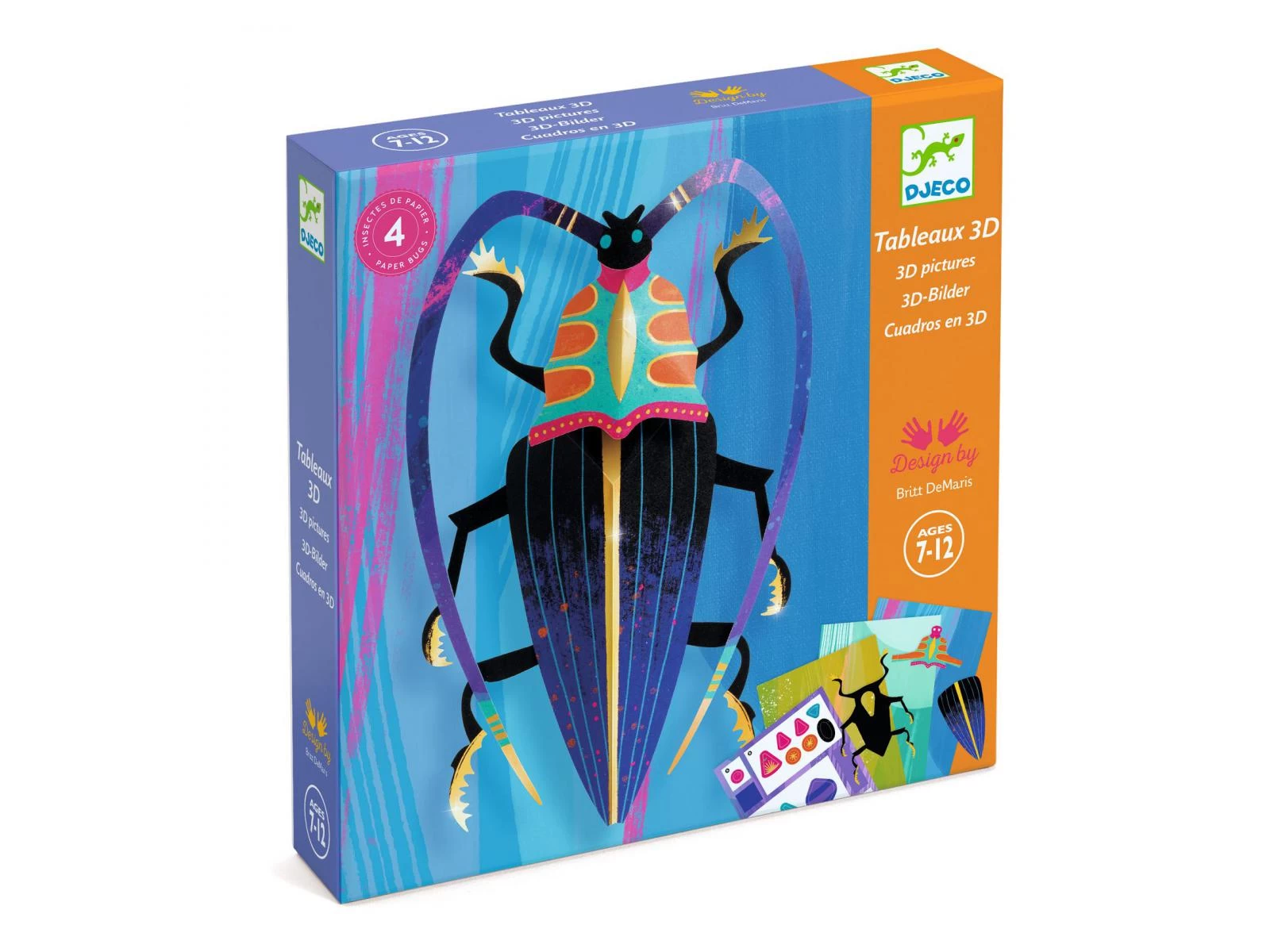 Djeco DJ09449 - Papier Créatif - Paper Bugs 1 Djeco DJ09449 - Papier Créatif - Paper Bugs