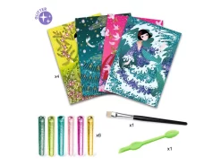 Djeco DJ09500 - Tableaux à Pailleter - Robes à Paillettes -Djeco Le Paradis Des Jouets djeco dj09500 tableaux a pailleter robes a paillettes 1600 2