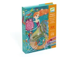 Djeco DJ09507 - Tableaux à Pailleter - La Lumière Des Sirènes
