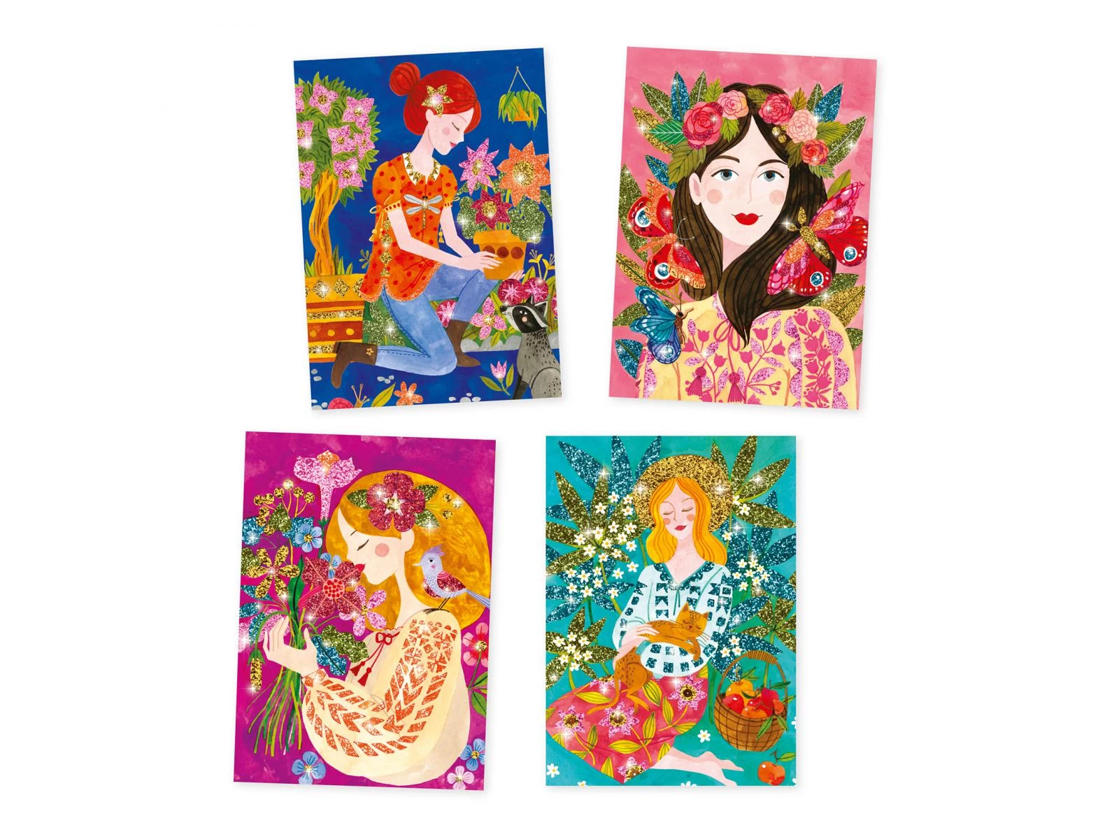 Djeco DJ09508 - Tableaux à Pailleter - Le Parfum Des Fleurs 2 Djeco DJ09508 - Tableaux à Pailleter - Le Parfum Des Fleurs – Image 2