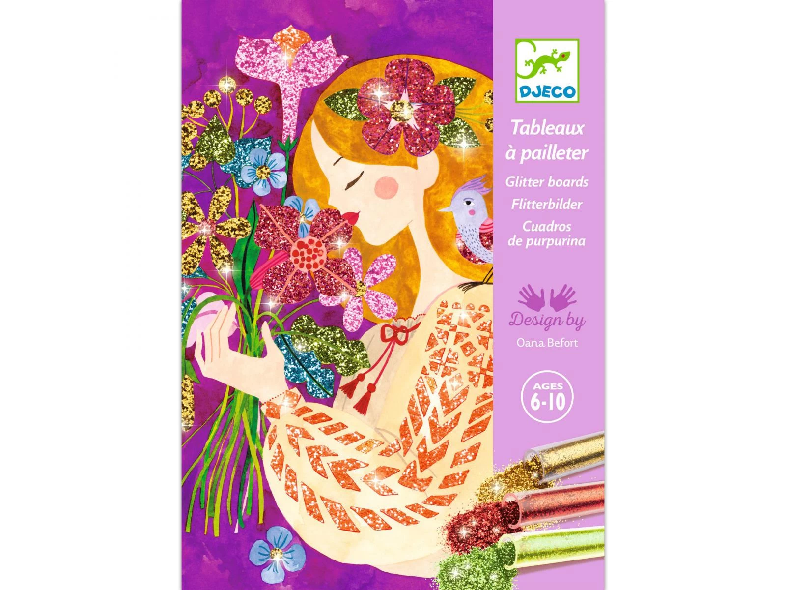 Djeco DJ09508 - Tableaux à Pailleter - Le Parfum Des Fleurs 4 Djeco DJ09508 - Tableaux à Pailleter - Le Parfum Des Fleurs – Image 4