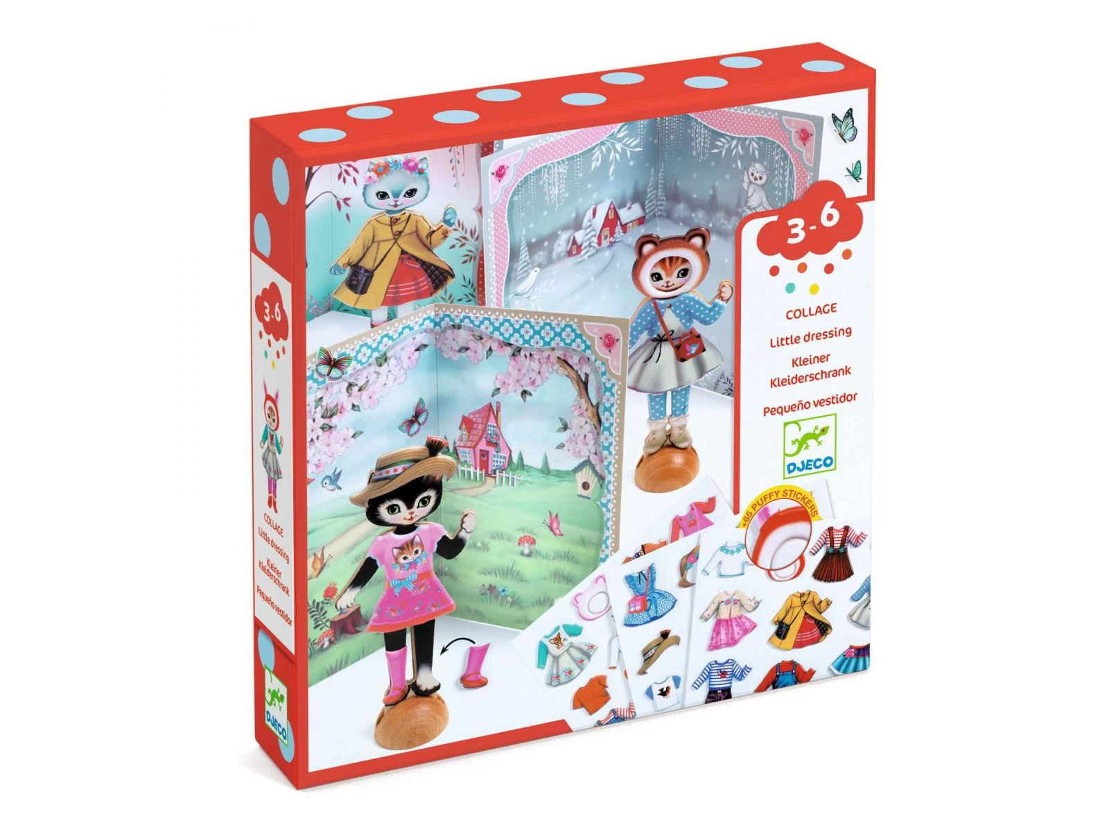 Djeco DJ09859 - Collages Pour Les Petits - Little Dressing 1 Djeco DJ09859 - Collages Pour Les Petits - Little Dressing