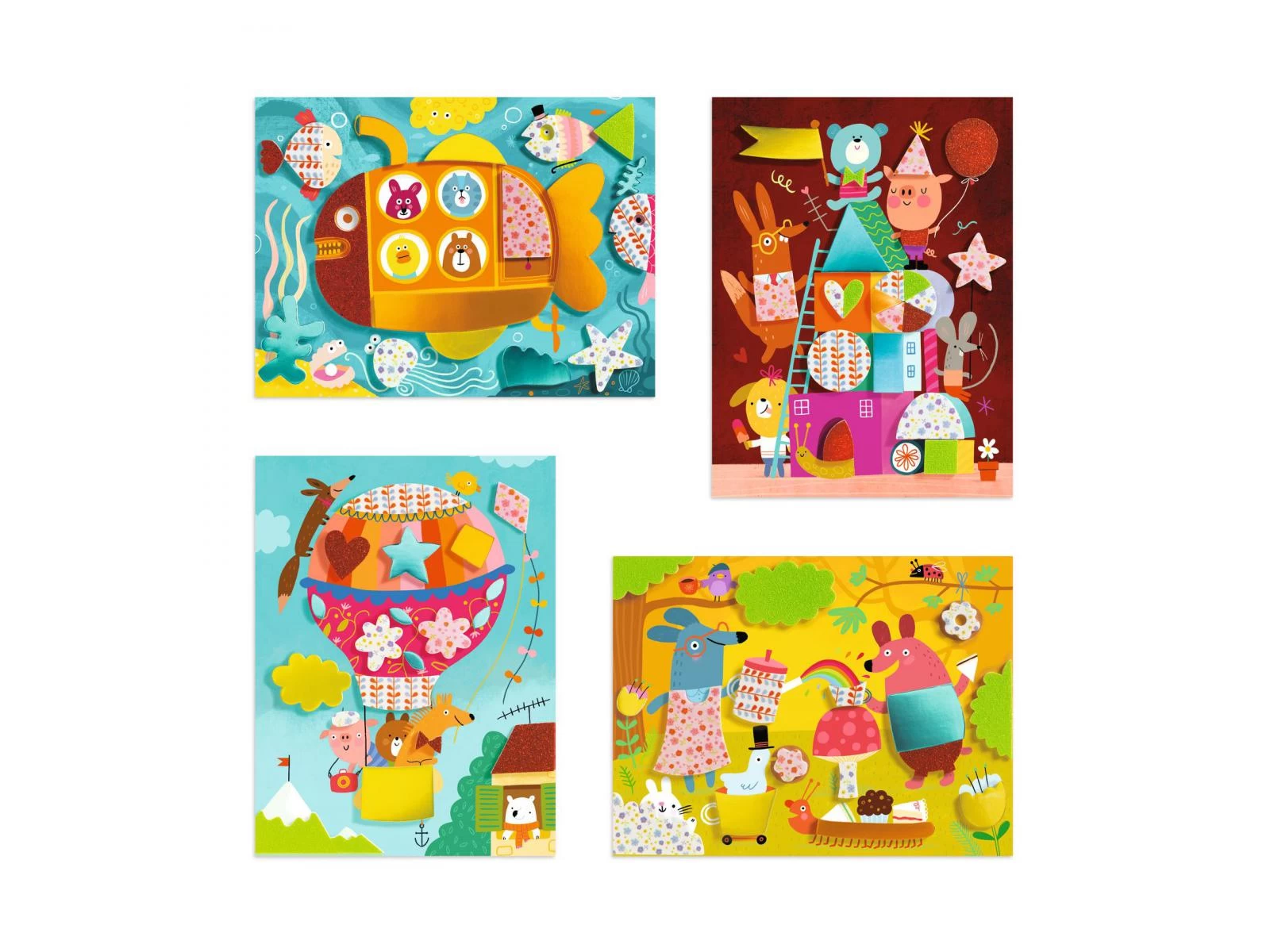 Djeco DJ09869 - Collages Pour Les Petits - Mousse Mousse 2 Djeco DJ09869 - Collages Pour Les Petits - Mousse Mousse – Image 2