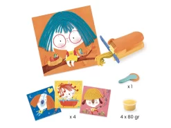 Djeco DJ09890 - Pâte à Modeler - Bouclettes Et Cheveux Raides -Djeco Le Paradis Des Jouets djeco dj09890 pate a modeler bouclettes et cheveux raides 1600 2